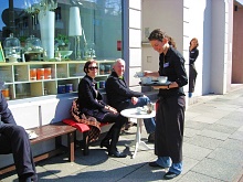 Die  Terrasse des "Prinsessan", 